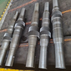 Herringbone gear shaft